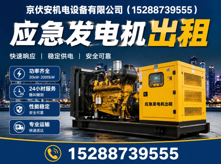 威海发电机出租展示图